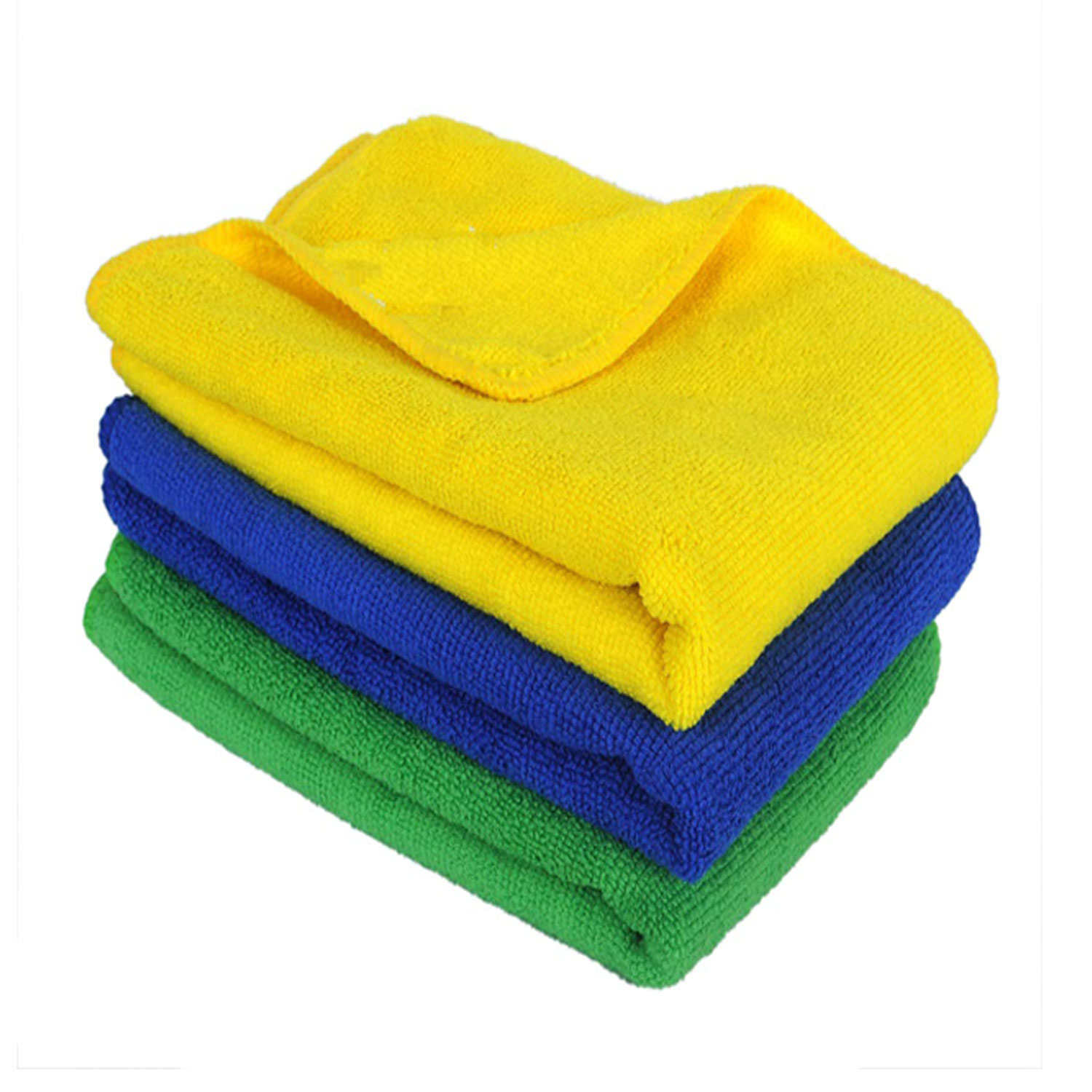 Sheen Microfiber cleaning cloth | Home cleaning cloth | Kitchen cleaning cloth 40 X 60 CM | 330GSM | PACK OF 3|