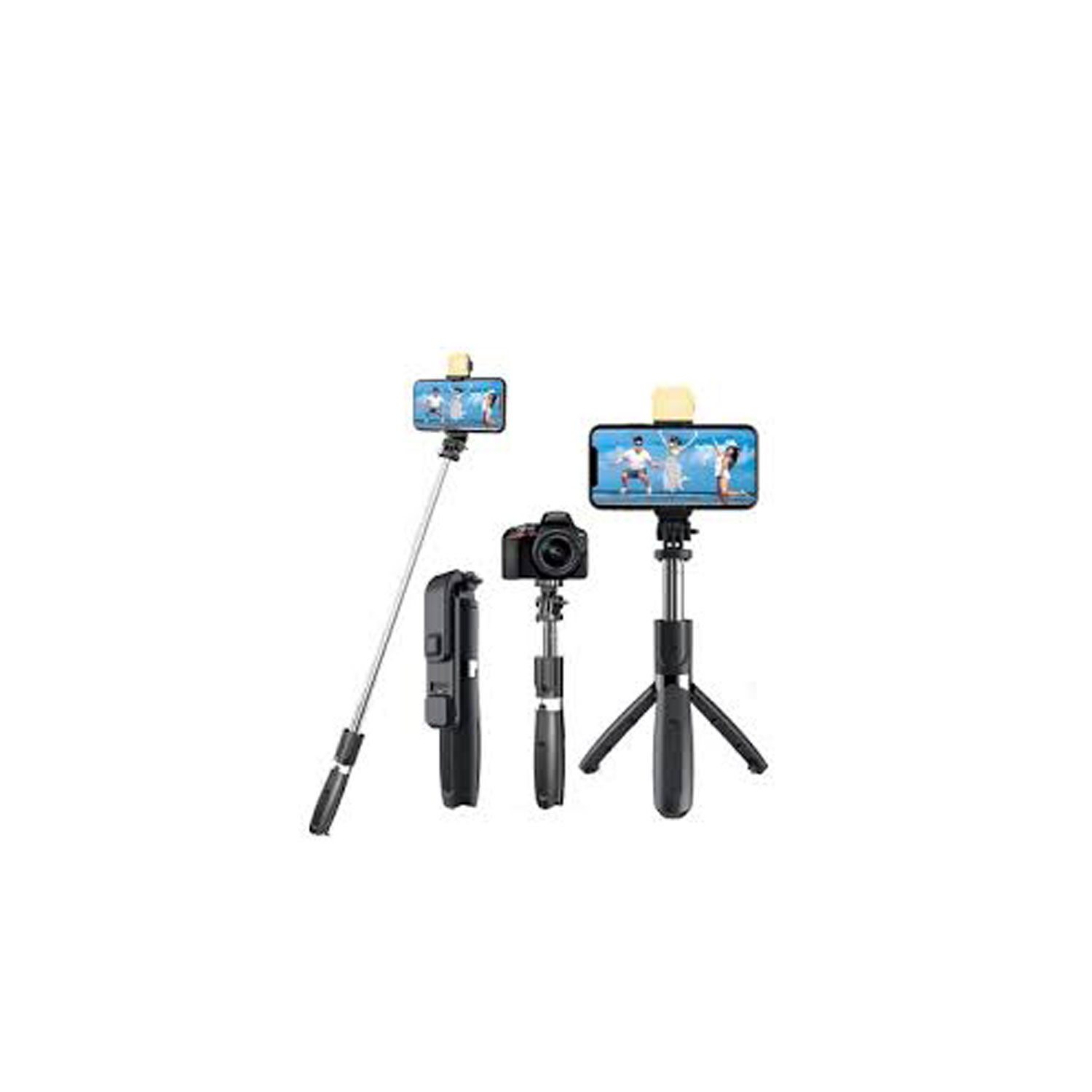 Selfie Stick with Led Light Wireless Remote and Tripod Stand 104cm for All iPhone and Android Smartphone