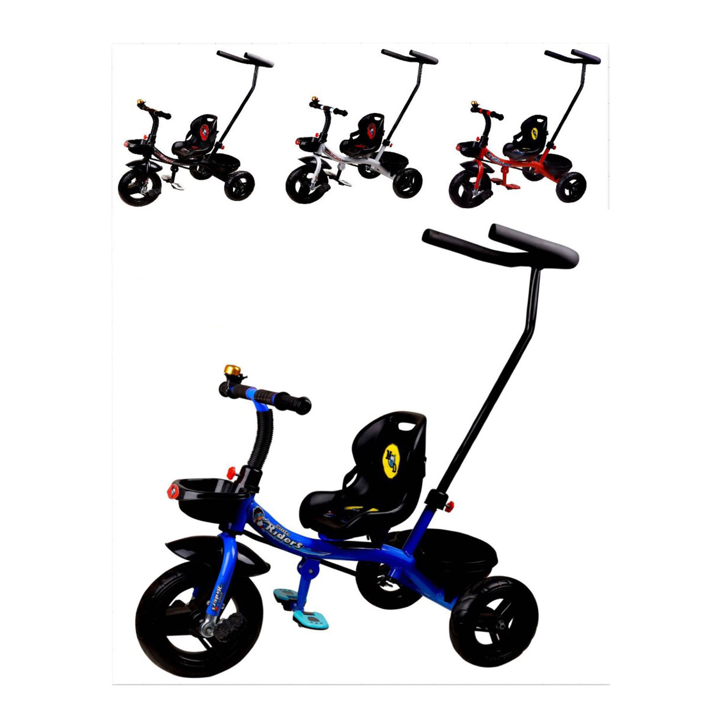 NAVRANGI BABY TRICYCLE FOR KIDS WITH FRONT OR BACK BASKET AND PARENT HANDLE. TRICYCLE FOR KIDS KBQ-154 